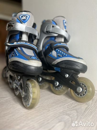 Роликовые коньки детские раздвижные 27-30