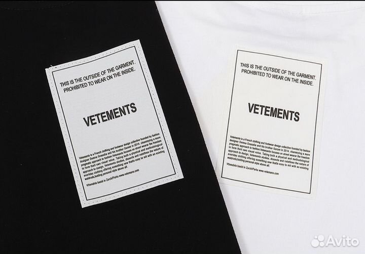 Футболка vetements белая