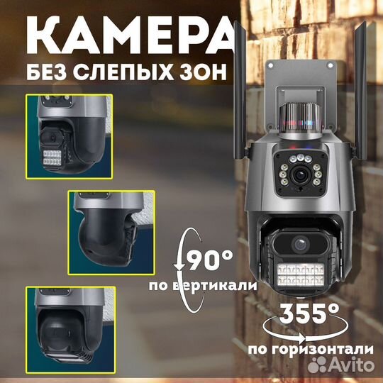 Камера видеонаблюдения wifi уличная новая