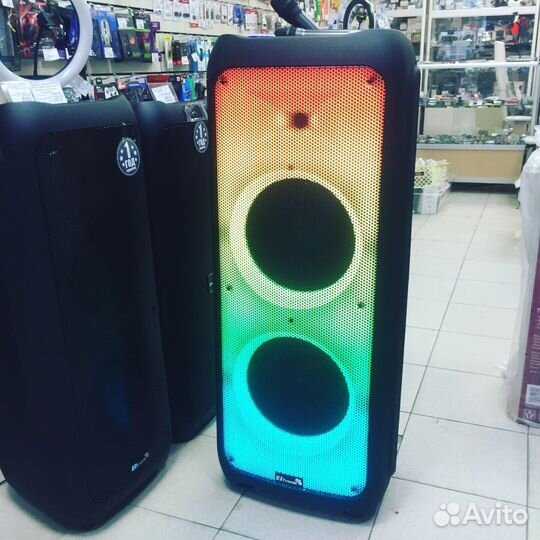 Колонка Eltronic 20-56 1500W 2 микрофона