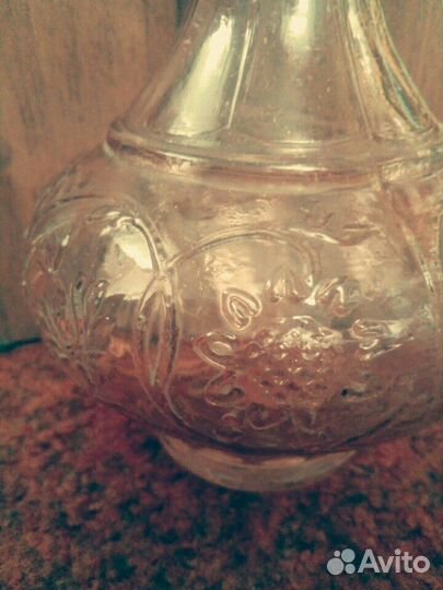 Графин розовое стекло СССР