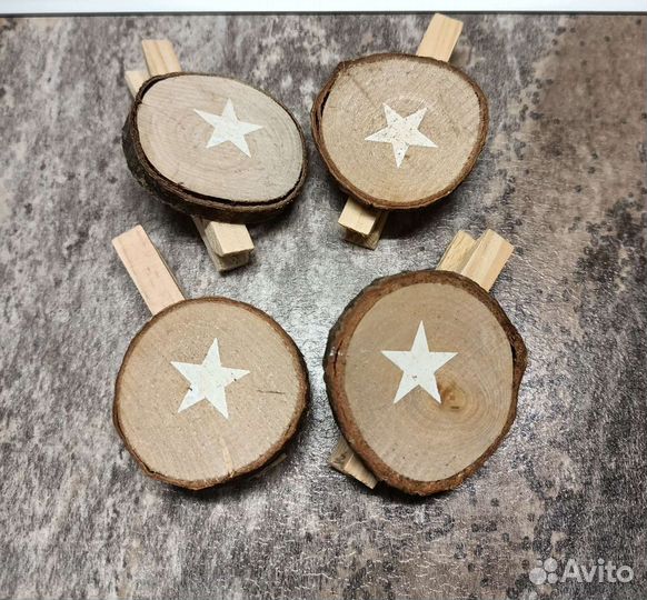 Декоративные прищепки 12 штук