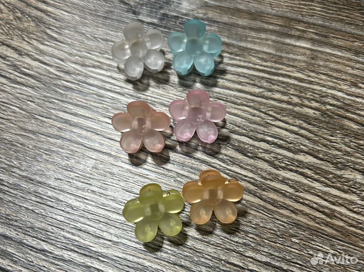 Набор цветных заколок для волос 6 шт