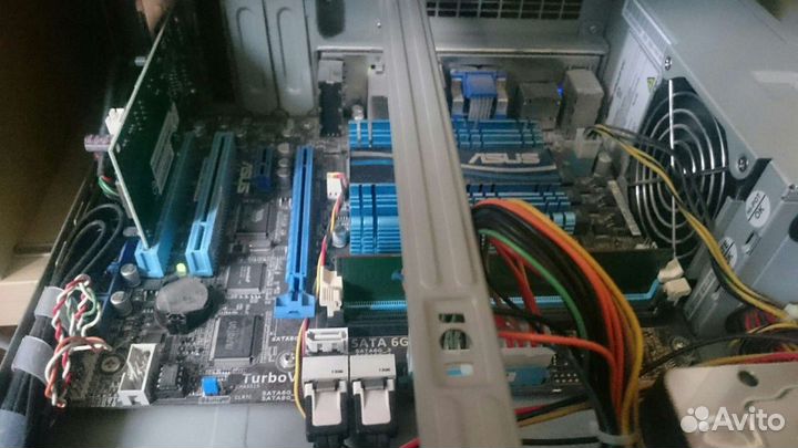 Материнская плата Asus micro ATX с процессором на