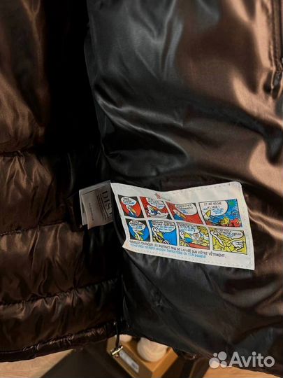 Зимняя куртка пуховик Moncler глянец на пуху