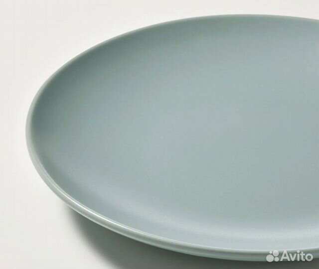 IKEA Fargklar 4 шт набор тарелок 20 см бирюзовые