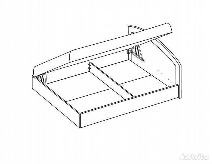 Кровать с подъёмным механизмом 120 Овальная спинк