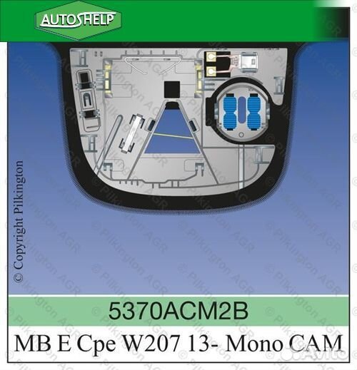 Лобовое стекло mercedes C W207 09-16 coupe