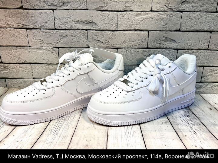 Кроссовки nike air force 1 белые