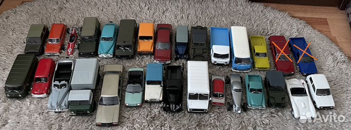 Модели 1:43 Автолегенды СССР (1-150номера) +журнал