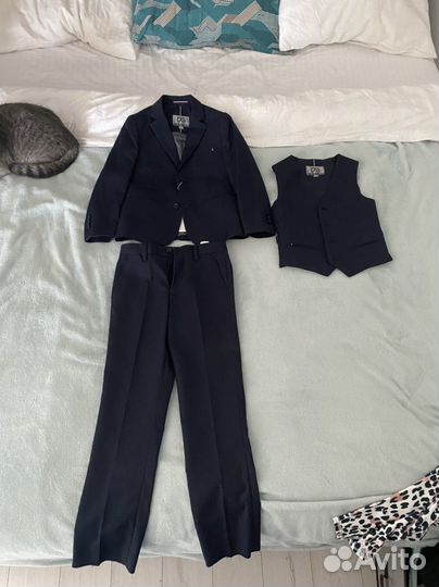 Школьный костюм для мальчика 128 синий