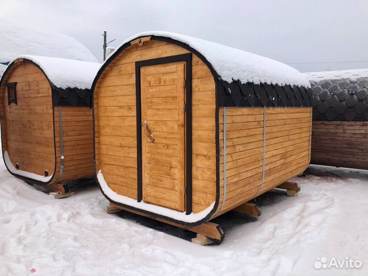 Баня бочка мини