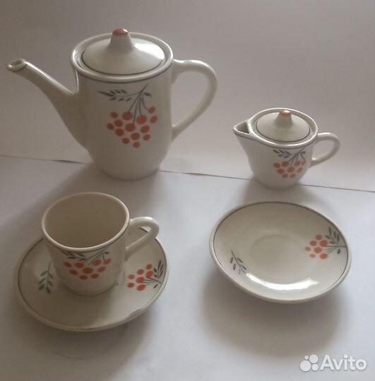 Детский сервиз Рябинушка Гжель СССР