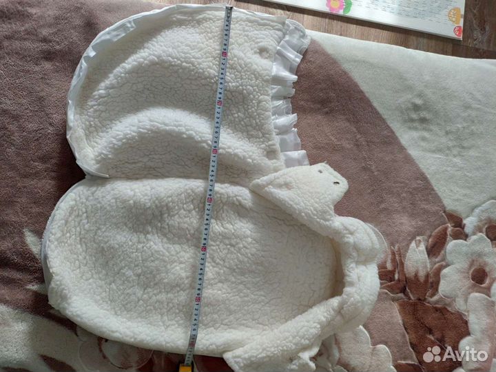 Зимний конверт в коляску на овчине