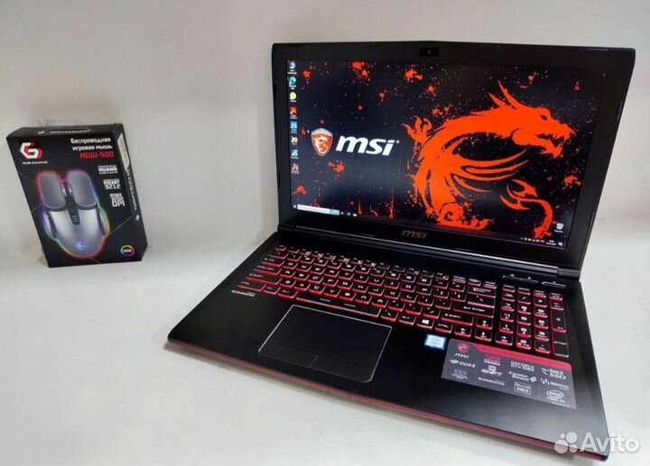 Игровой MSI i7-6700HQ-8 Ядер/Nvidia960M/SSD+HDD