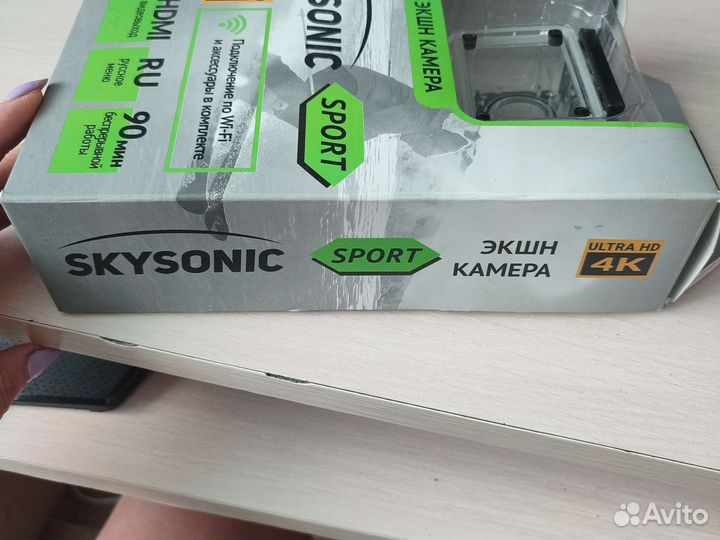 Экшн камера 4к+ штатив+ флешка