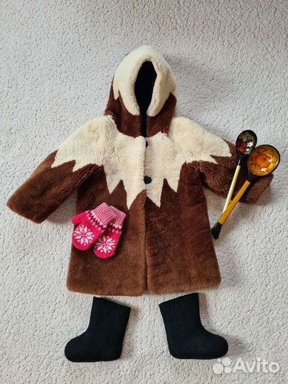 Шубка детская с капюшоном (Аренда)