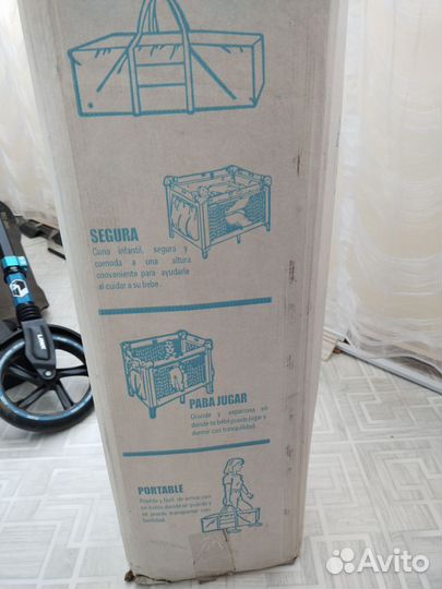 Детская кровать манеж Baby playpen с доп. матрасом