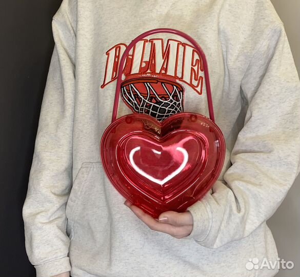 Сумка сердце пластик