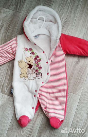 Теплые вещи на девочку 68-80