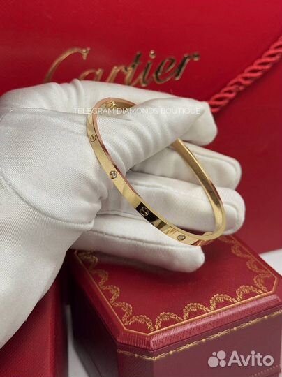 Браслет cartier love small желтое золото 750