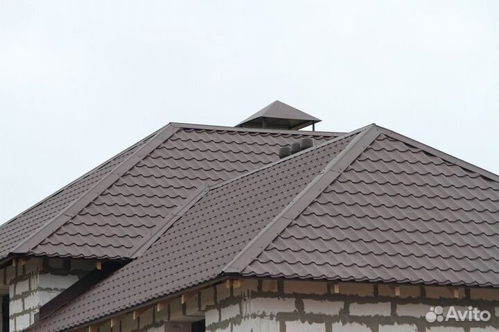 Металлочерепица Монтеррей Шоколад 0.5мм