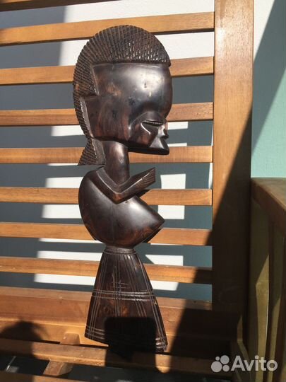 Маска Черное дерево натур Эбен Африка 1910 гг. В43