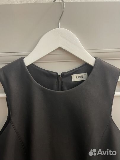 Платье эко кожа zara