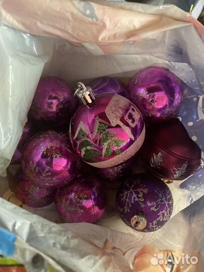 Новогодние игрушки пакетом