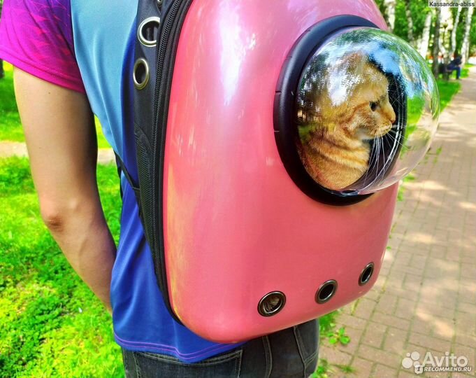 Рюкзак переноска с окном для котов (Новая)
