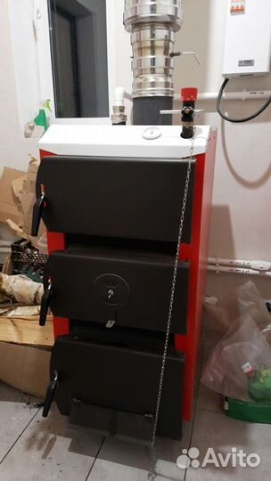 Твердотопливный котел длительного горения