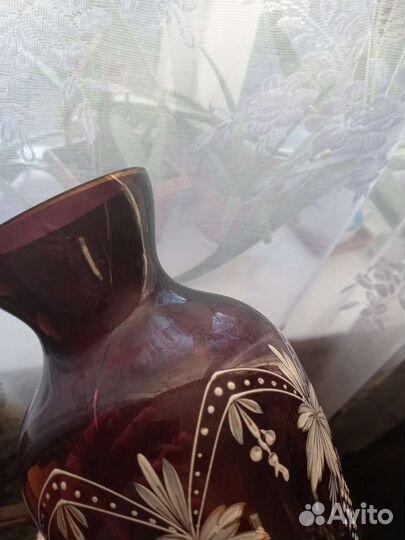 Ваза марганцевое стекло