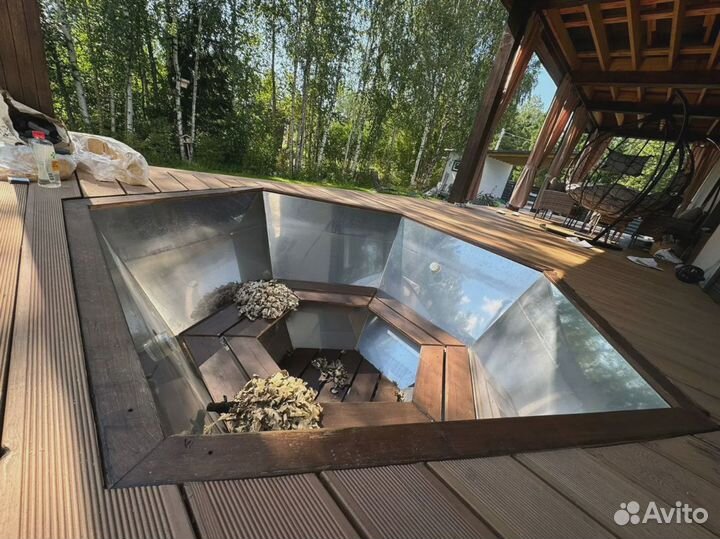 Чан из нержавейки 1800мм на 2-4 человека