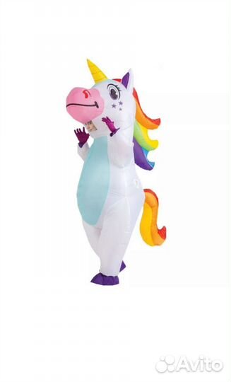 Надувной костюм единорога аренда