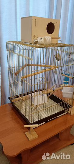 Клетка для среднего попугая бу