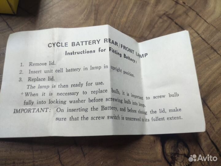 Задний ретро вело фонарь (Hong Hong)