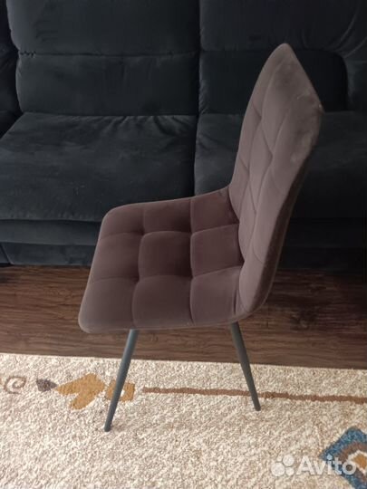 Стулья Фред 4шт.(черный муар / коричневый)