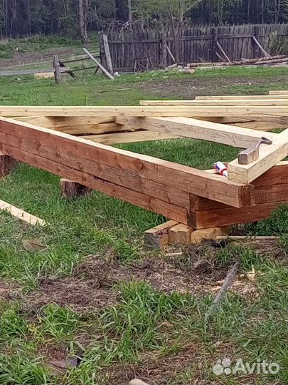 Сруб из бруса для бани, дома 6 нап 4