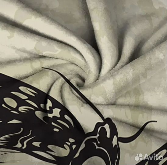 Плед покрывало Бабочка с черепом