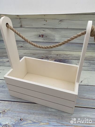 Деревянный ящик для подарков, цветов