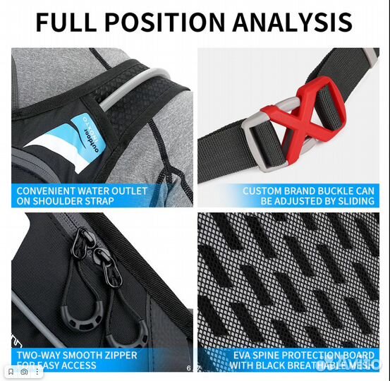 Мото рюкзак с гидратором