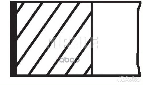 Кольца поршневые 03032N2 Mahle/Knecht