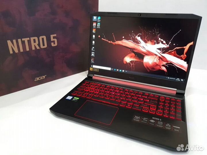 Acer 8 ядер i5-9300H 8Gb SSD 512Gb GTX1650