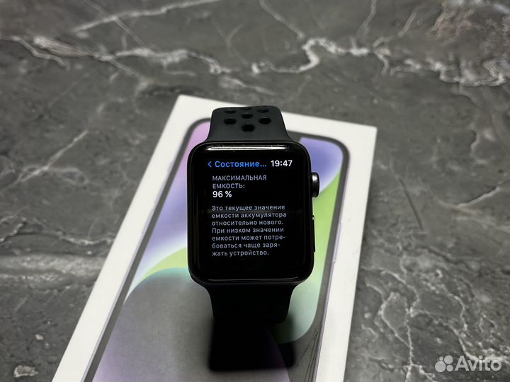 Часы Apple Watch 3 42 mm 96 акб