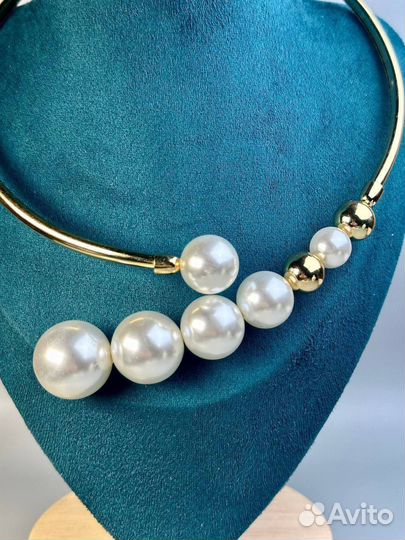 Чокер из жемчуга, трендовое колье