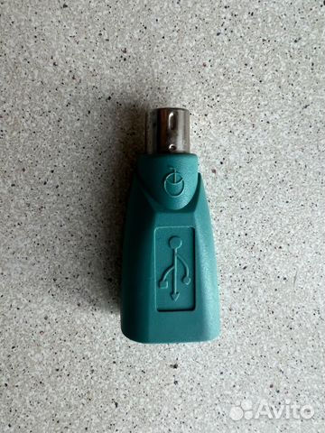 Переходник USB PS/2 (m) - USB A(f), зеленый