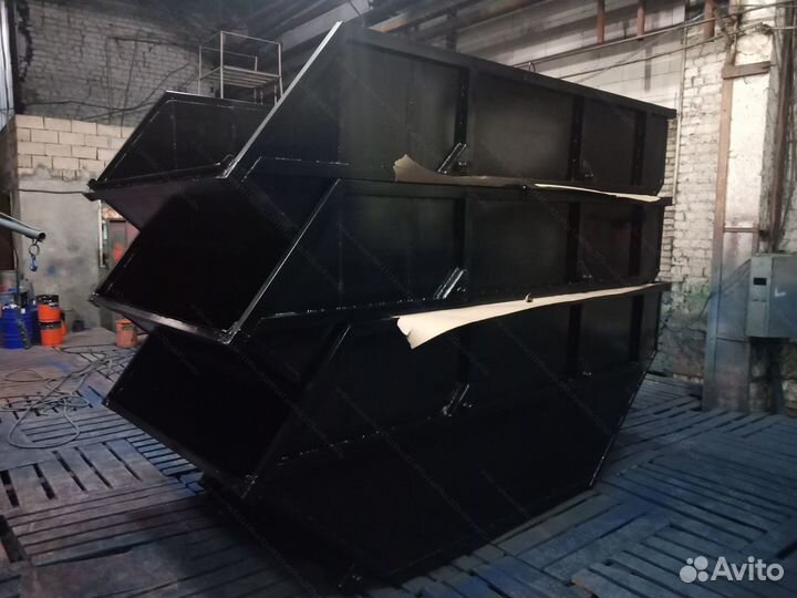 Мусорный бункер металлический 8 м3 Арт а245