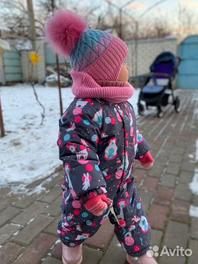 Шапка + снуд зима