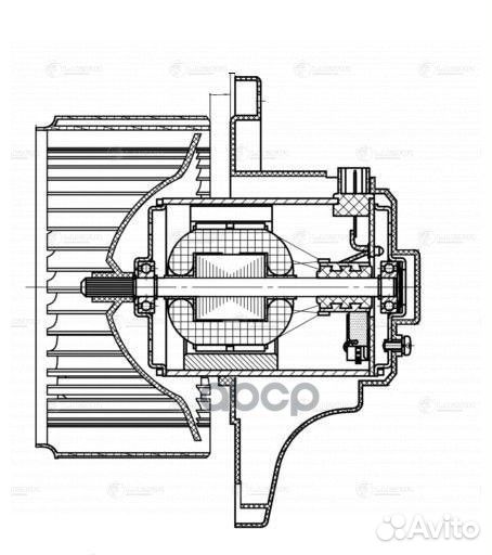 Э/вентилятор отоп. для а/м Hyundai Tucson/Kia S