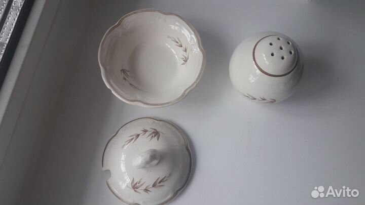 Блюдо СССР зик Конаково, солонка, перечница